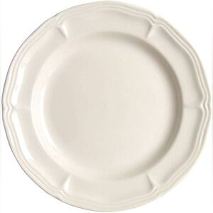 (4) Thompson Pottery Bianca 8" Salad Plate Scalloped Edge Discontinued Pattern